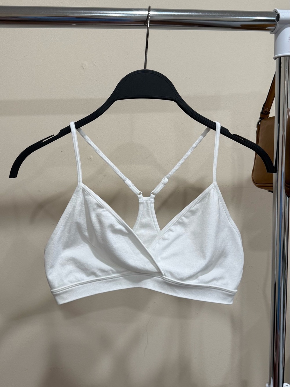 Free People Intimately White Racerback Bralette Bra L/XL